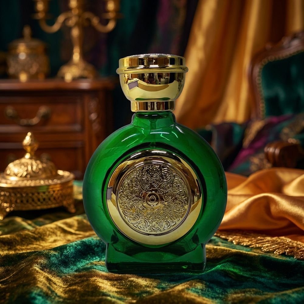 Lavender Aura green perfume bottle